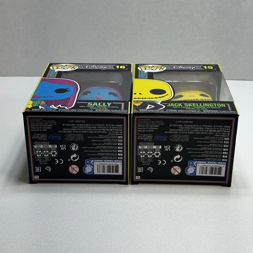 Funko Pop nightmare before christmas blacklight full set 809, 807, 71, 39, 16 15